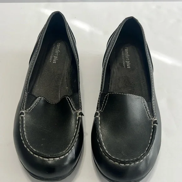 black flats by Predictions the comfort plus women’s size 7 wide - Picture 1 of 7